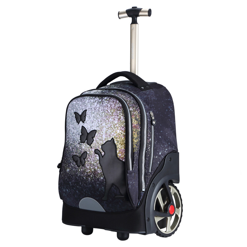 UNIKER Bolsa para ordenador portátil de 14 pulgadas con ruedas para adolescentes, bolsas de viaje con ruedas, maleta y maletín con ruedas, bolsa para libros con ruedas para estudiantes de secundaria, it.B09M2TTTPS