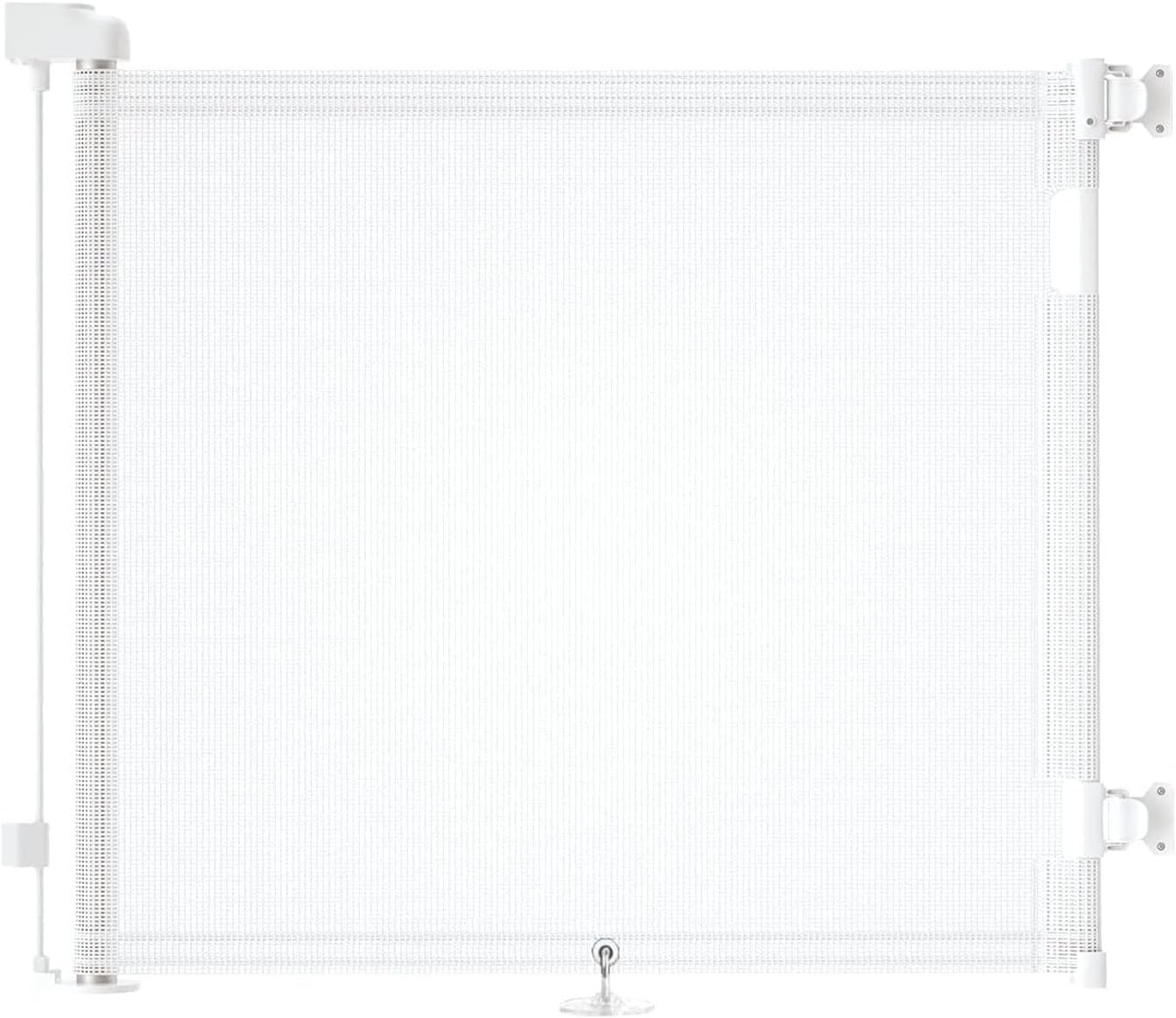 Puerta Seguridad Bebé Extensibles, Barrera Seguridad Nños y Perros, 0-150 cm Retráctil Vallas para Escaleras y Pasillos, Interiores y Exteriores