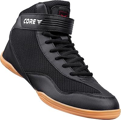CORE Botas de Lucha para Hombre, Mujer y niños, Antideslizantes Zapatillas de Lucha Libre, para Deportes de Combate, Wrestling Shoes, Crossfit y Levantamiento de Pesas,.