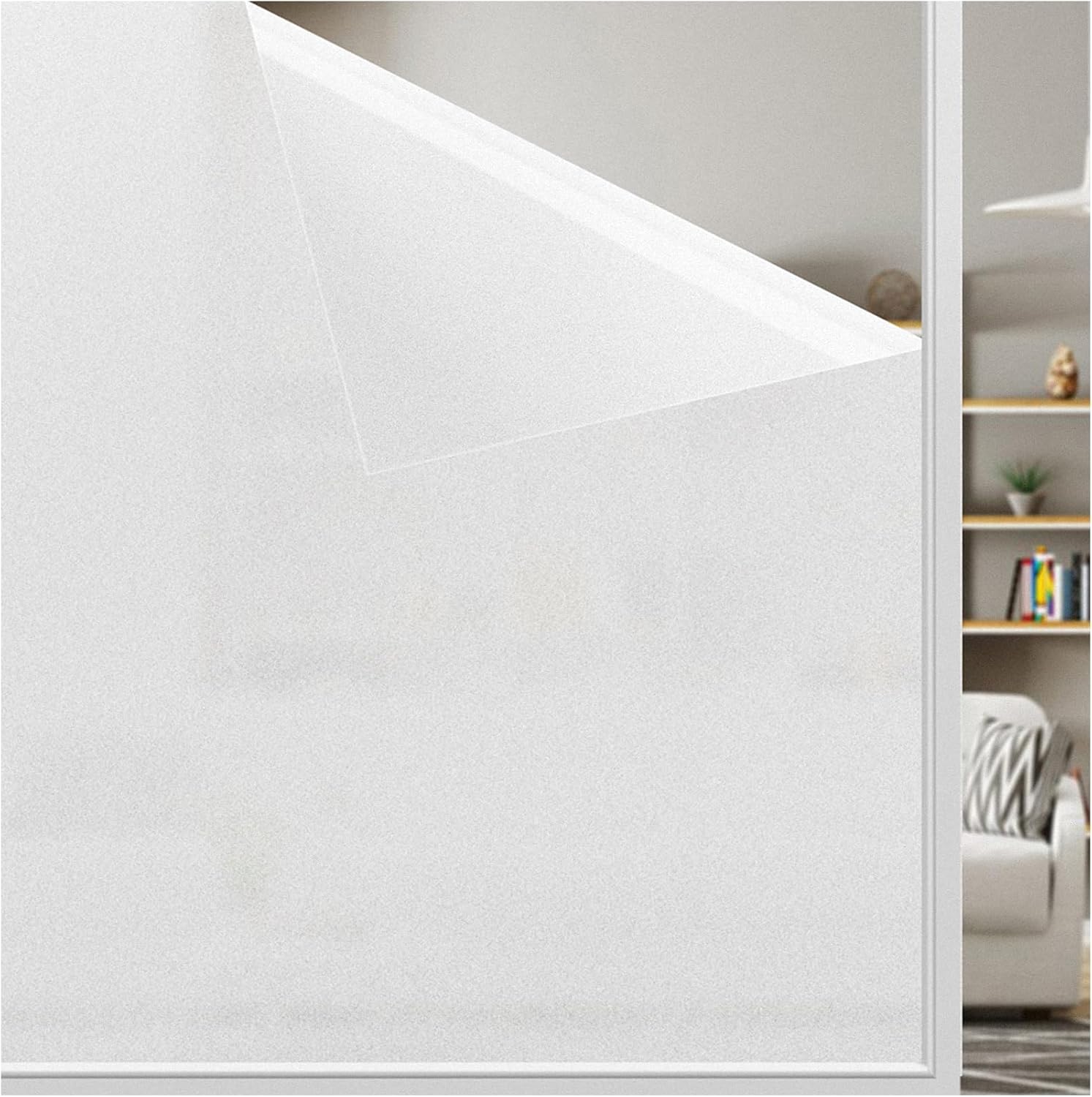 LEMON CLOUD Película para Ventanas Película Opaca para Privacidad Película Autoadhesiva para Vidrio Esmerilado Películas Estáticas para Ventanas Película para Ventanas Anti-UV para Oficina Hogar Baño 