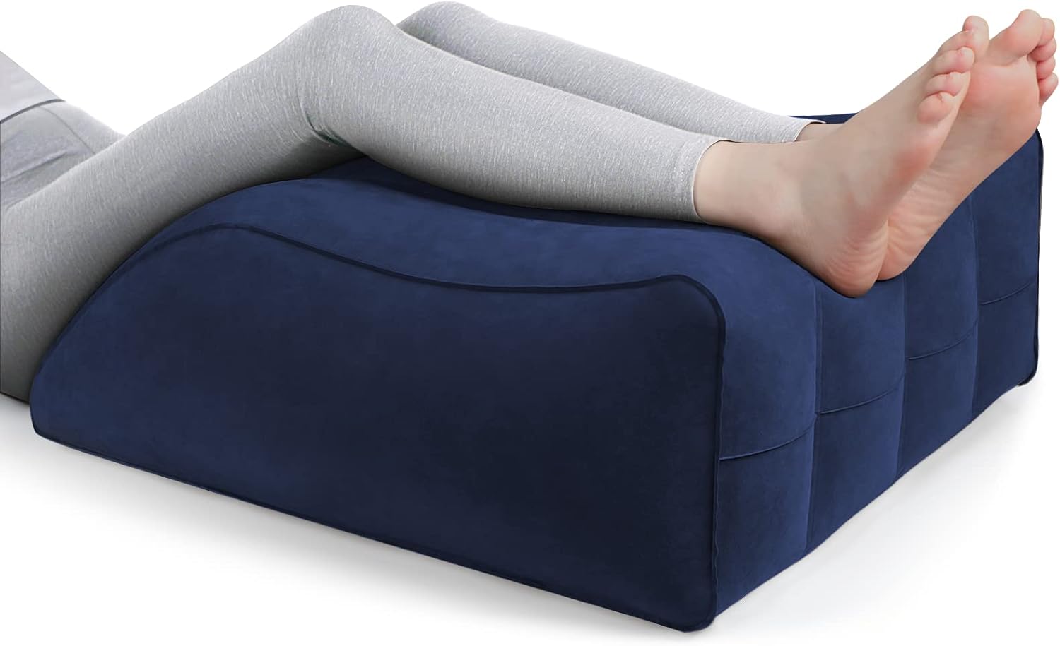 Almohada para Piernas, Almohada Piernas para Dormir, mejorar la circulación y reducir la hinchazón, Adecuado para mejorar la calidad del sueño, Embarazada, Cirugía y lesiones, Recuperación (Azul)