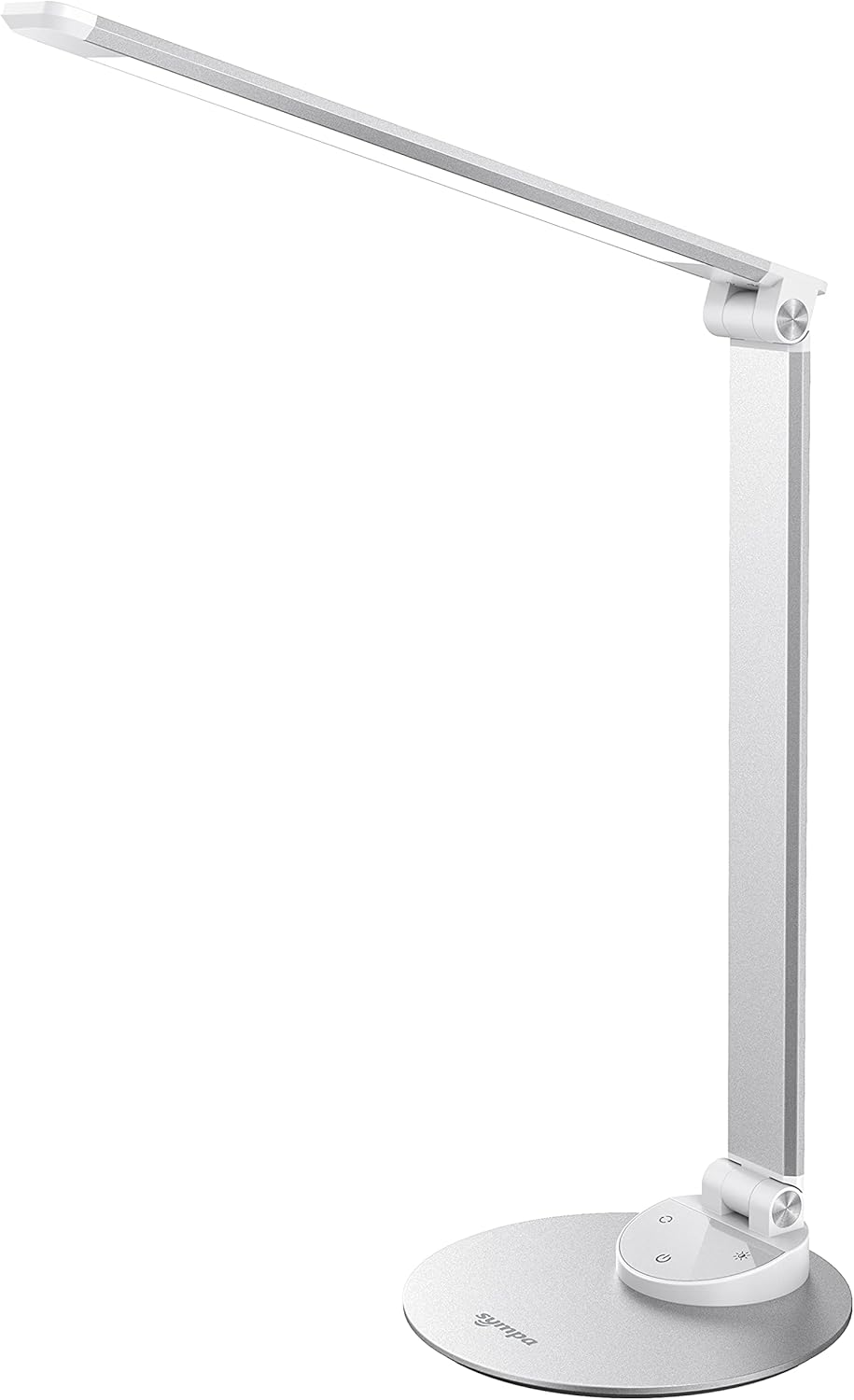 Lámpara de escritorio LED Sympa, lámpara de mesa con control táctil, luz de lectura regulable, 7 niveles de brillo, 5 temperaturas de color, cable de carga USB, función de memoria