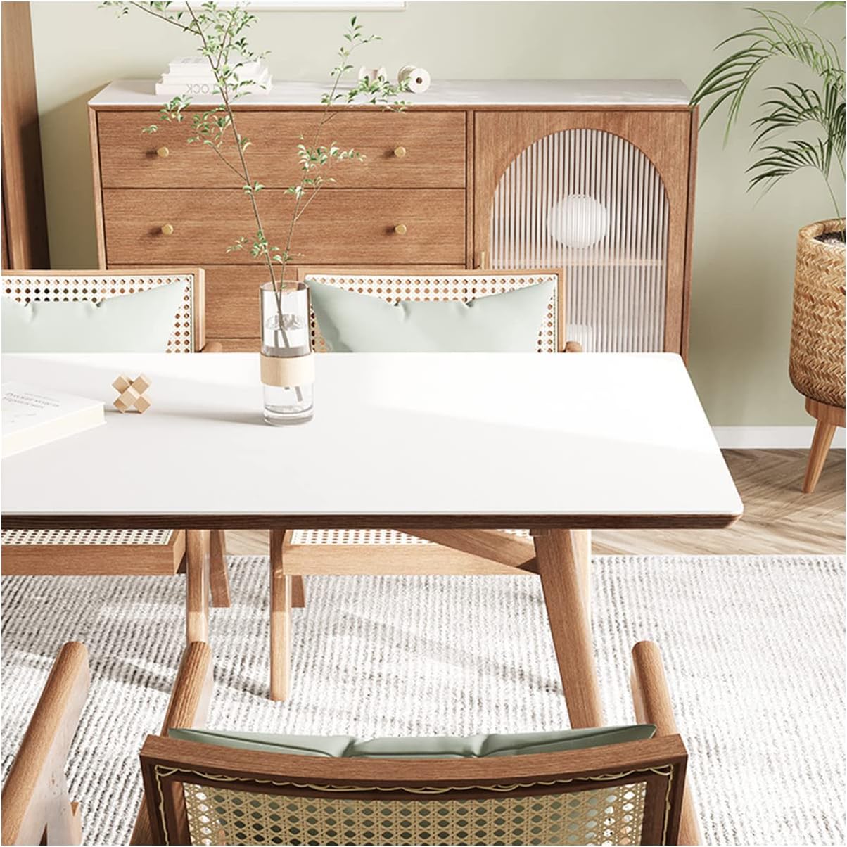 Mantel de mesa CIEEIN CIEHT de poliuretano, impermeable, blanco, 60 x 120 cm.