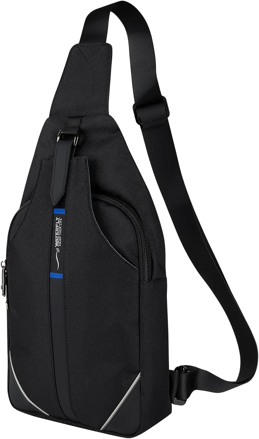 Waterfly Mochila antirrobo, bolsa cruzada, pequeña mochila multiusos para hombres y mujeres, Negro-m, M
