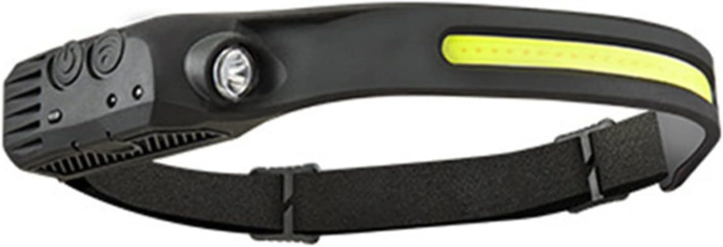 Linterna para la Cabeza Linterna Frontal LED Recargable Impermeable Tipo C Carga 1200mAh Carga Interruptor Inductivo Ajustable Luz para la Cabeza Lámpara para la Cabeza Luces para la Frente para Night
