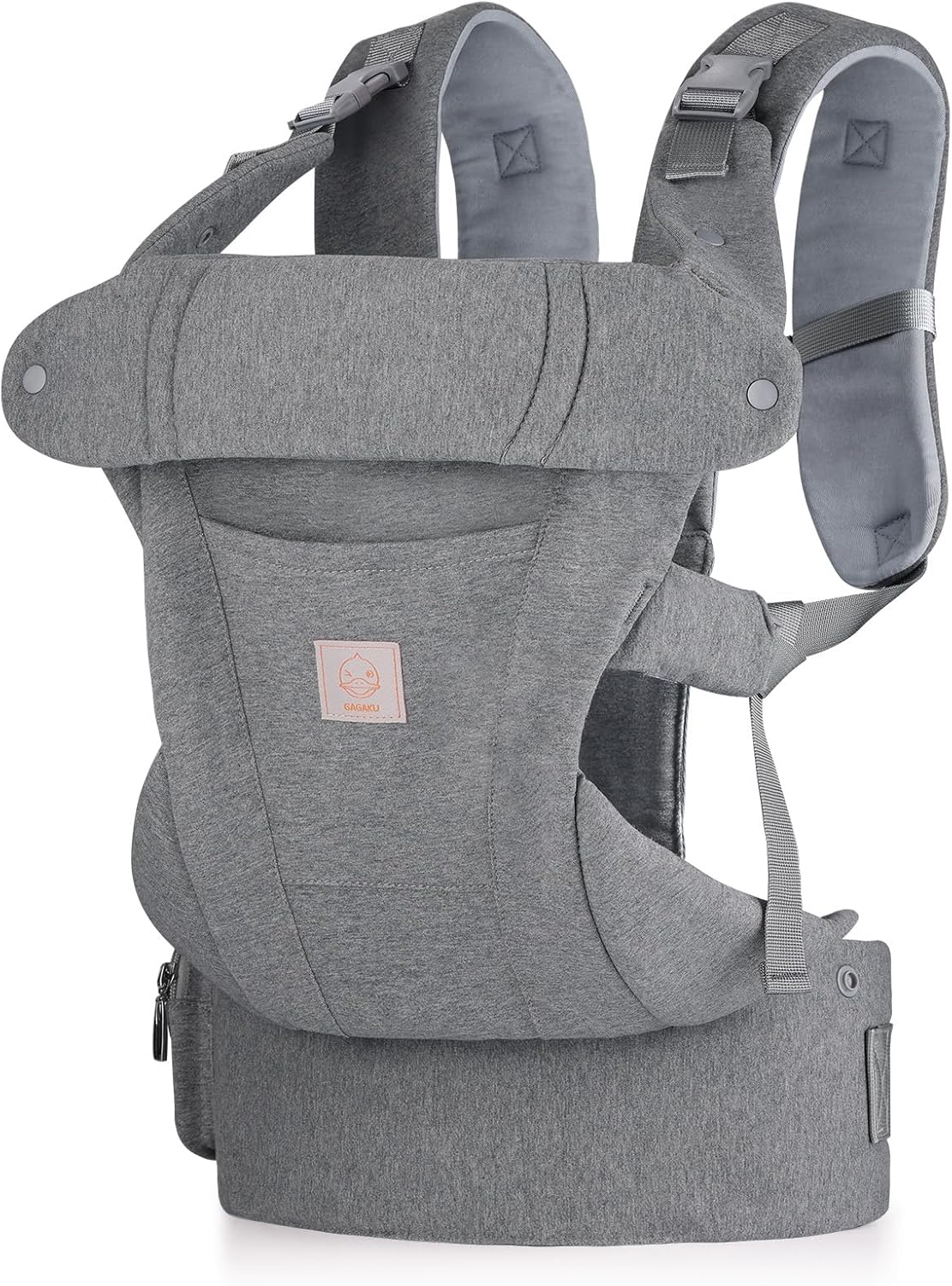 GAGAKU Portabebés para recién nacidos a niños pequeños 0-12 meses, fácil de llevar cara en la cara hacia delante y hacia atrás llevar para bebés - Gris