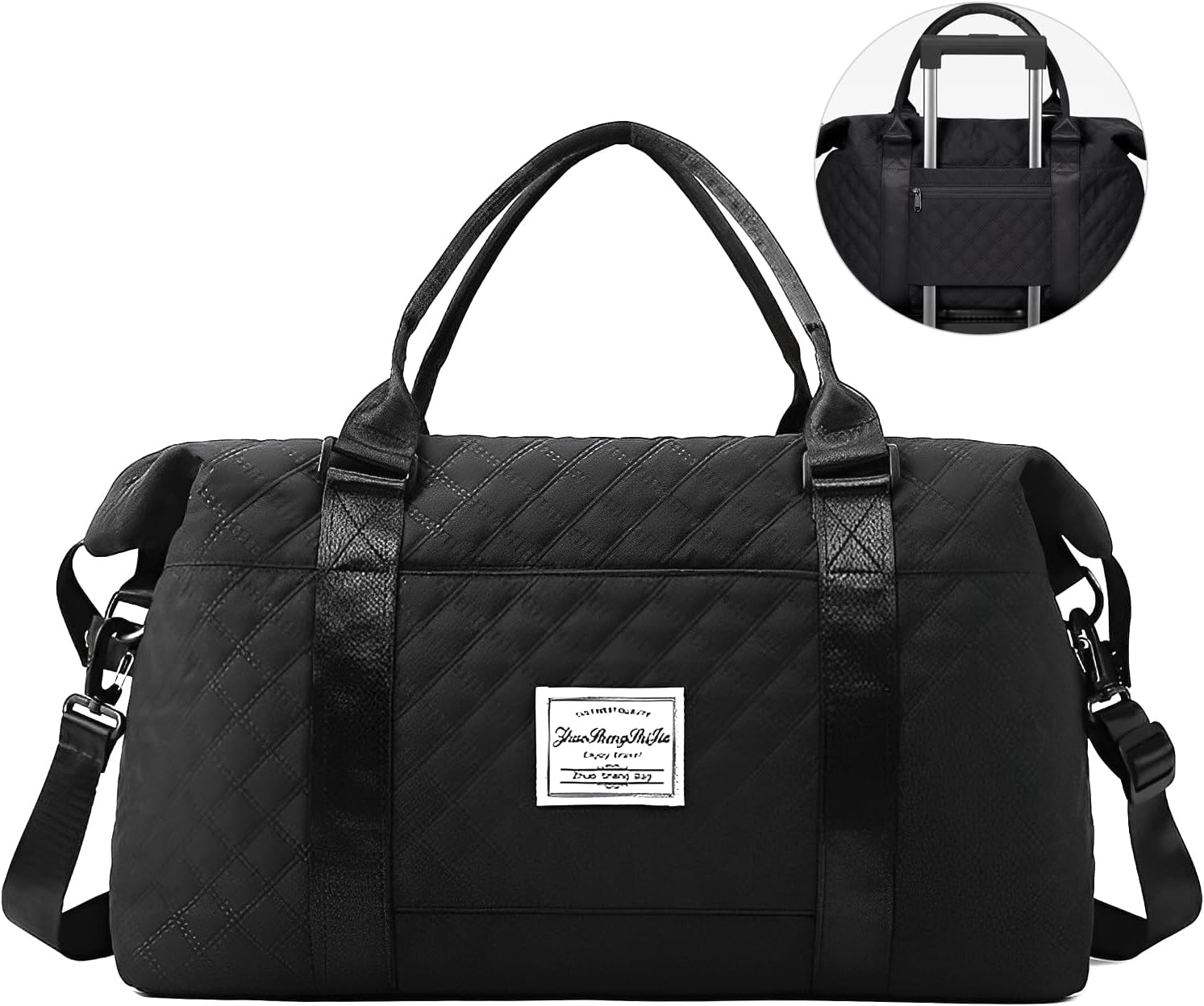 Vologle Bolsa de viaje para mujer, equipaje de mano, bolsa de fin de semana, bolsa de noche, gran equipaje de viaje, bolsa de vacaciones, bolsa de gimnasio, bolsa de viaje, bolsa de deporte con