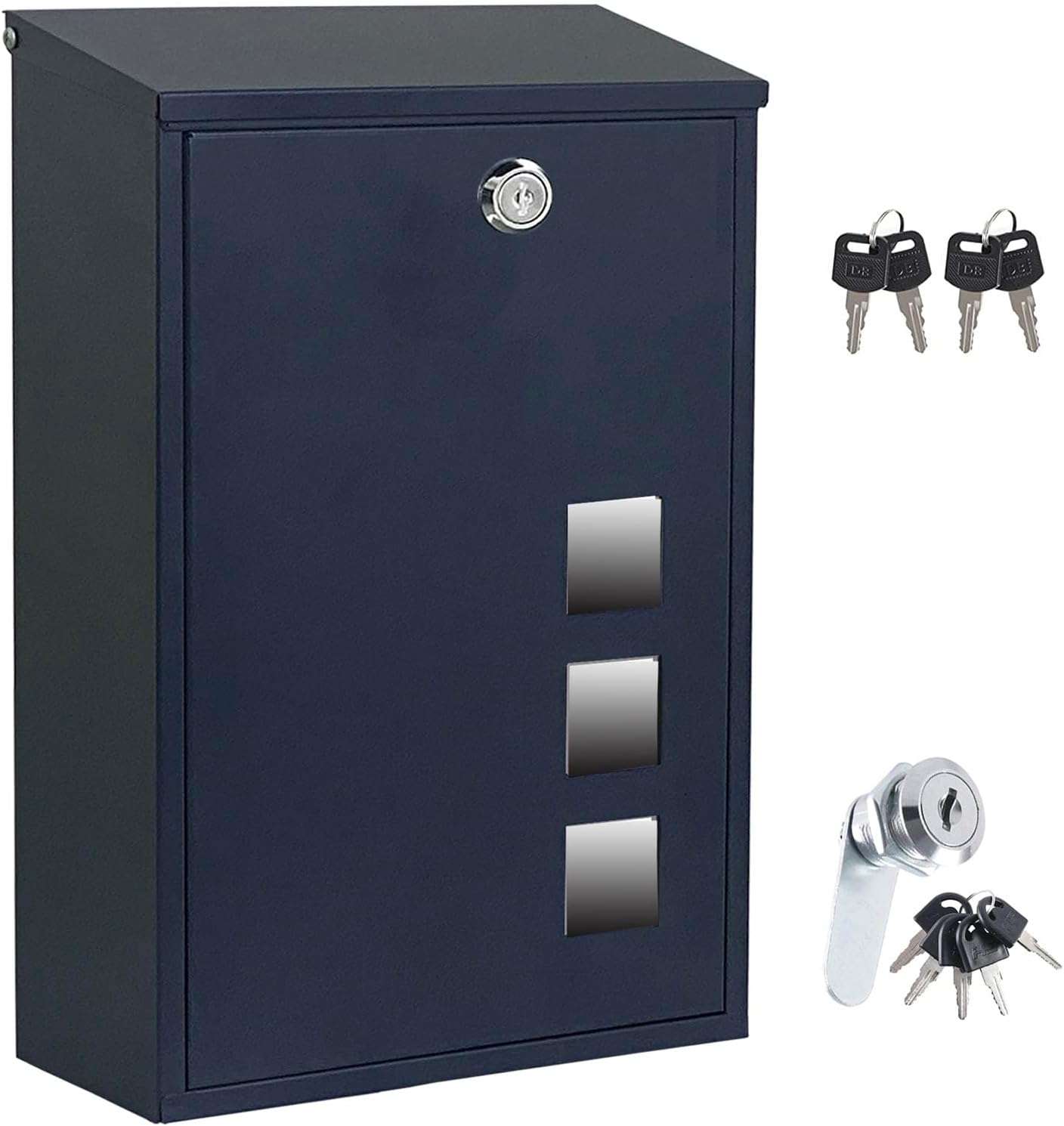 Buzon Exterior, Buzon de Pared, Buzones de Correos Moderno, Gris Antracita 