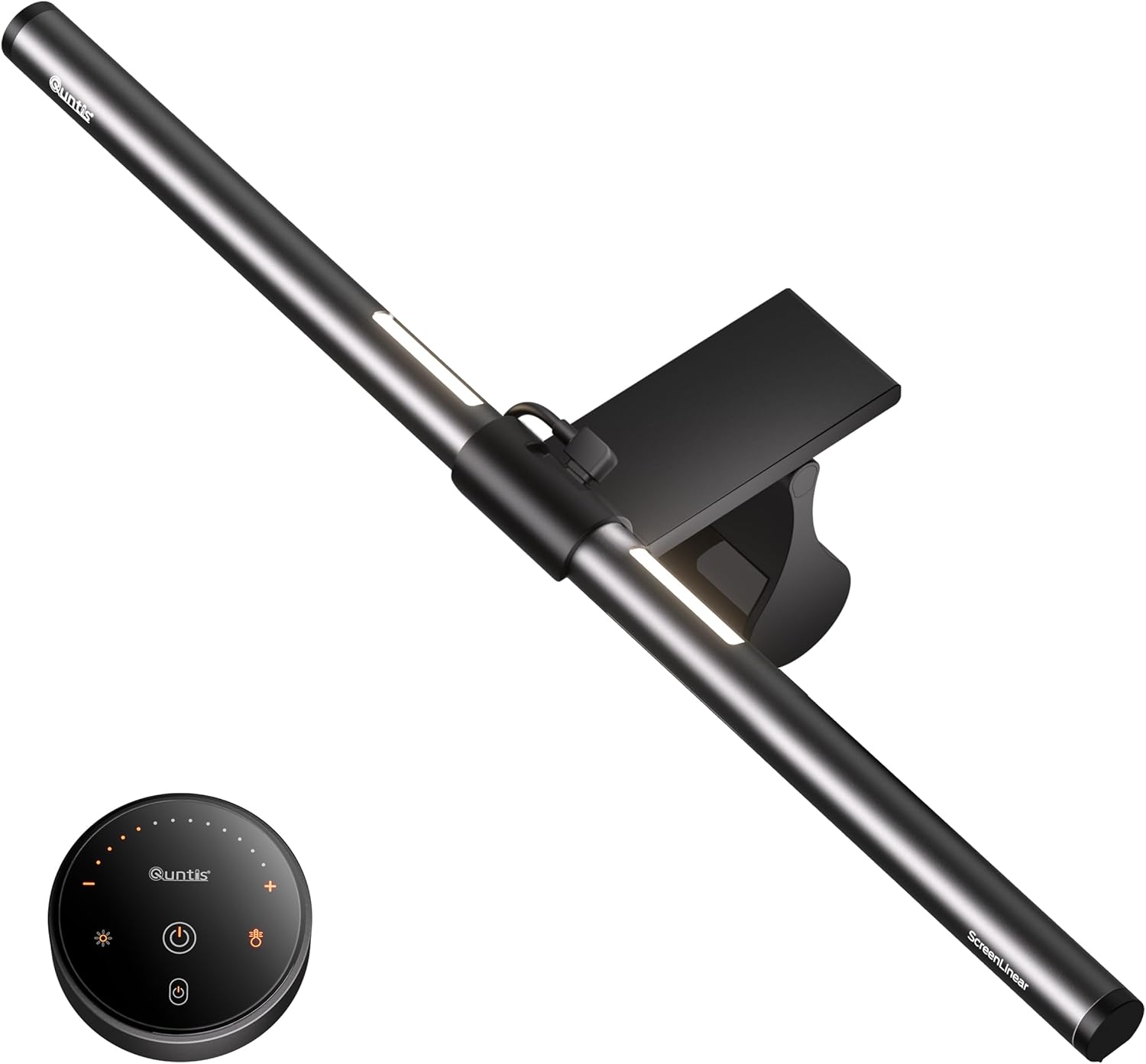 Quntis Lámpara de monitor curvada con control remoto de retroiluminación, barra de luz de monitor de 40 cm para protección de los ojos, lámpara de pantalla USB Lámpara de oficina para PC regulable, lá