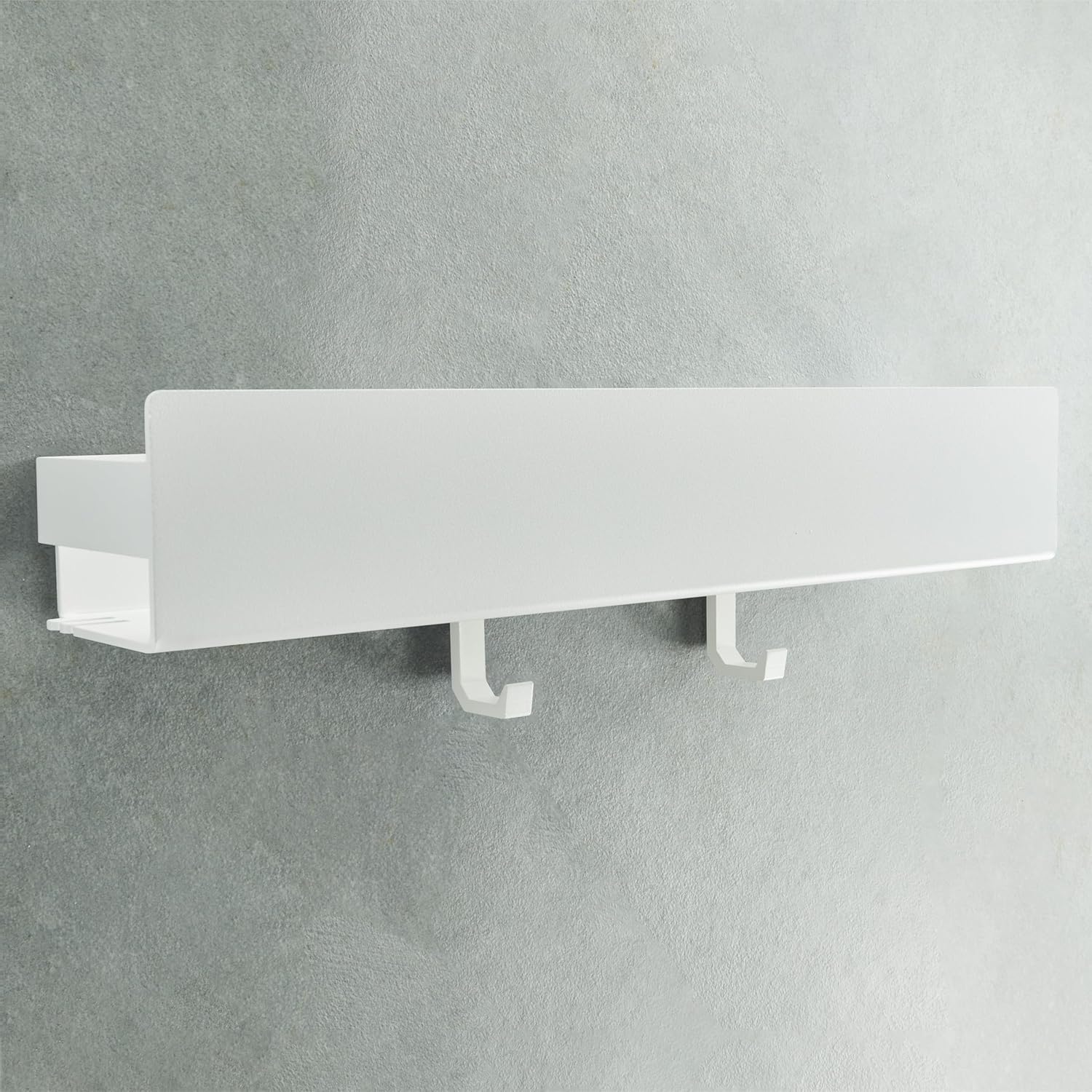 Estante de ducha Designfabrik Hamburg sin taladrar | Organizador de baño | Estante de ducha sin taladrar | Estante de baño | Estante colgante | Estante de pared | Cesta de ducha autoadhesiva | Estante de ducha blanco 42 cm