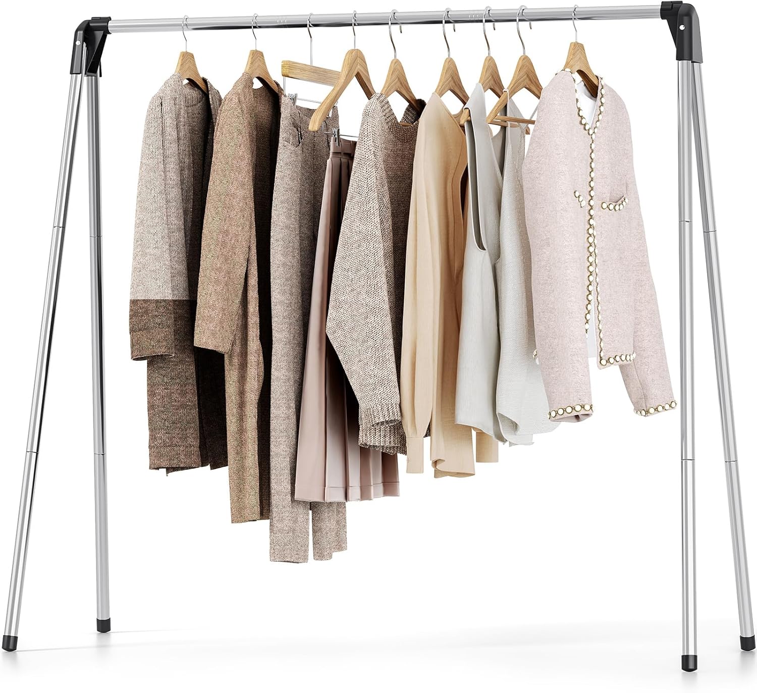 Tendedero SYKIARIOL - Percha eficiente, tendedero plegable, resistente, fabricado en acero inoxidable