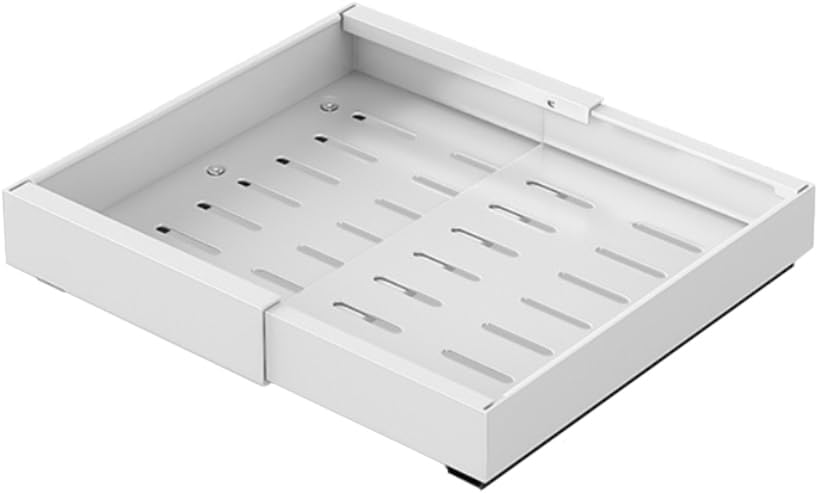 Cajón telescópico, cajón de cocina extensible de 48 cm, organizador de cajones, estantes de almacenamiento para cajones de cocina, 48 cm de largo x 42 cm de ancho x 7 cm de alto, organizador de armario extensible, organizador de armario extraíble