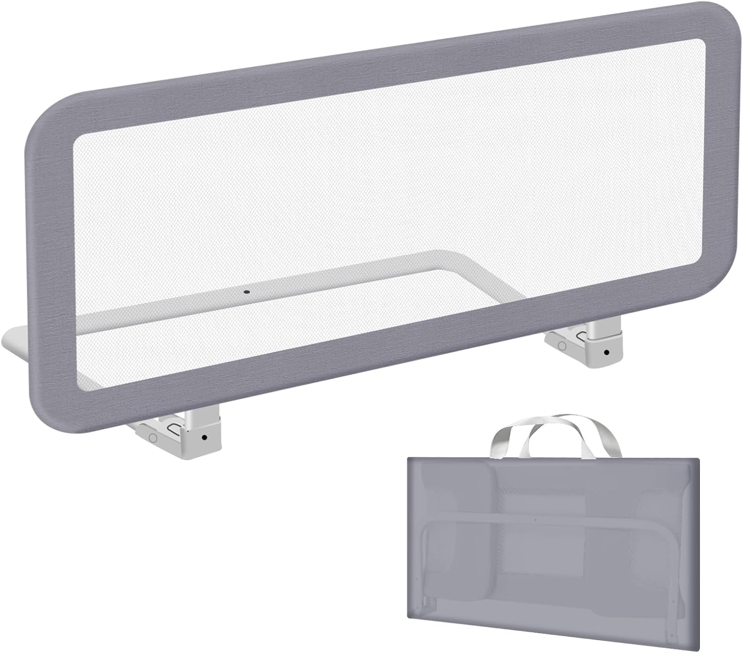 Barandilla de cama portátil YIKANWEN de 150 cm, barandilla de seguridad para niños de 18 meses a 10 años, protección contra caídas para camas infantiles y camas con somier.