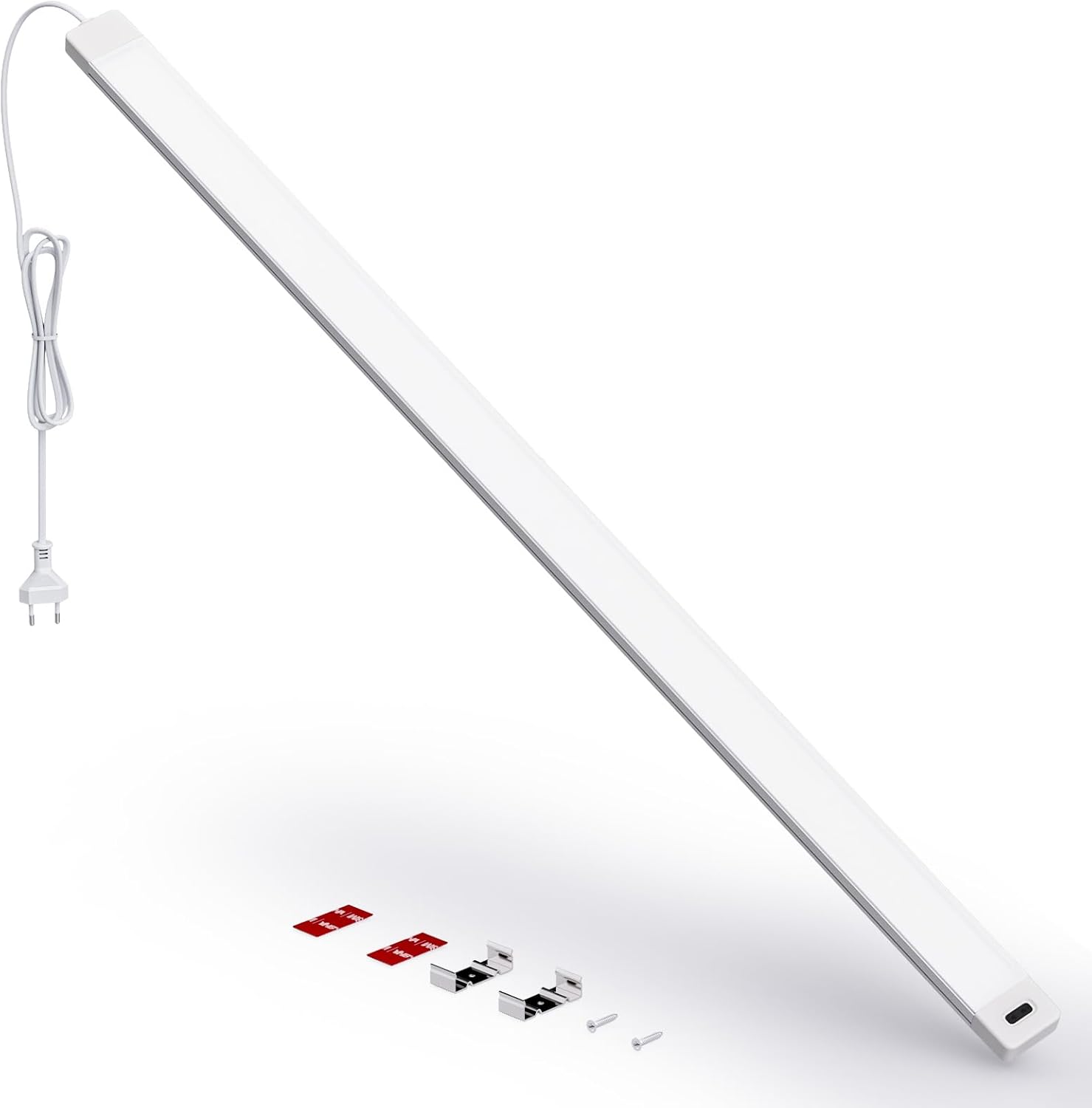 SIBI LIGHTING Lámpara LED para debajo de los gabinetes de cocina, 90 cm, regulable, con sensor táctil, ideal para cocina, oficina y garaje, 750 lm, 4000 K