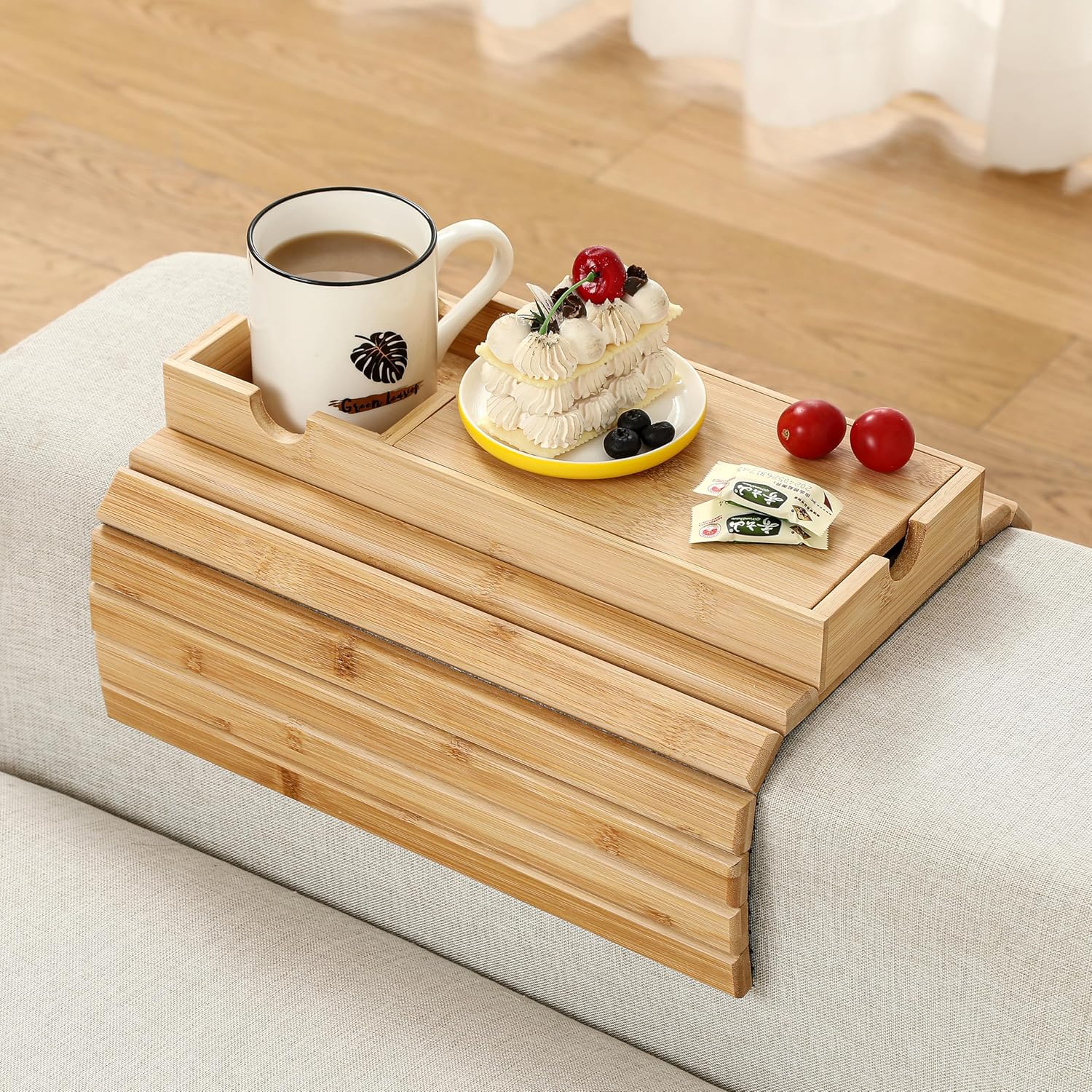 Reposabrazos mesa bandeja bambú CH-13-Bam-DE