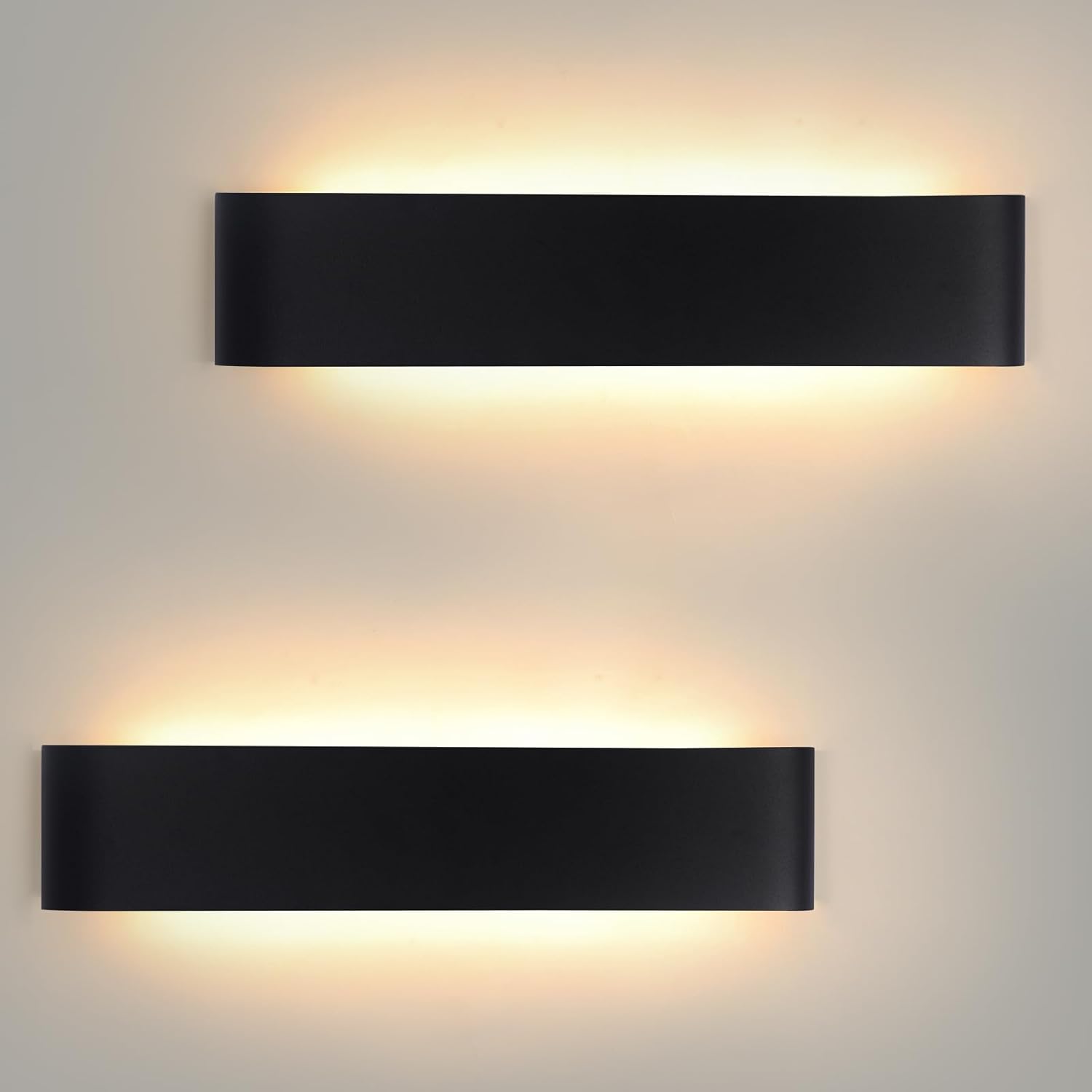 Apliques de pared LED Mille Lucciole, 24W con 2880LM de luminosidad. Temperaturas de color ajustables (3000K, 4000K, 6500K). Carcasa de aluminio, resistencia al óxido y anticorrosión. Protección contr