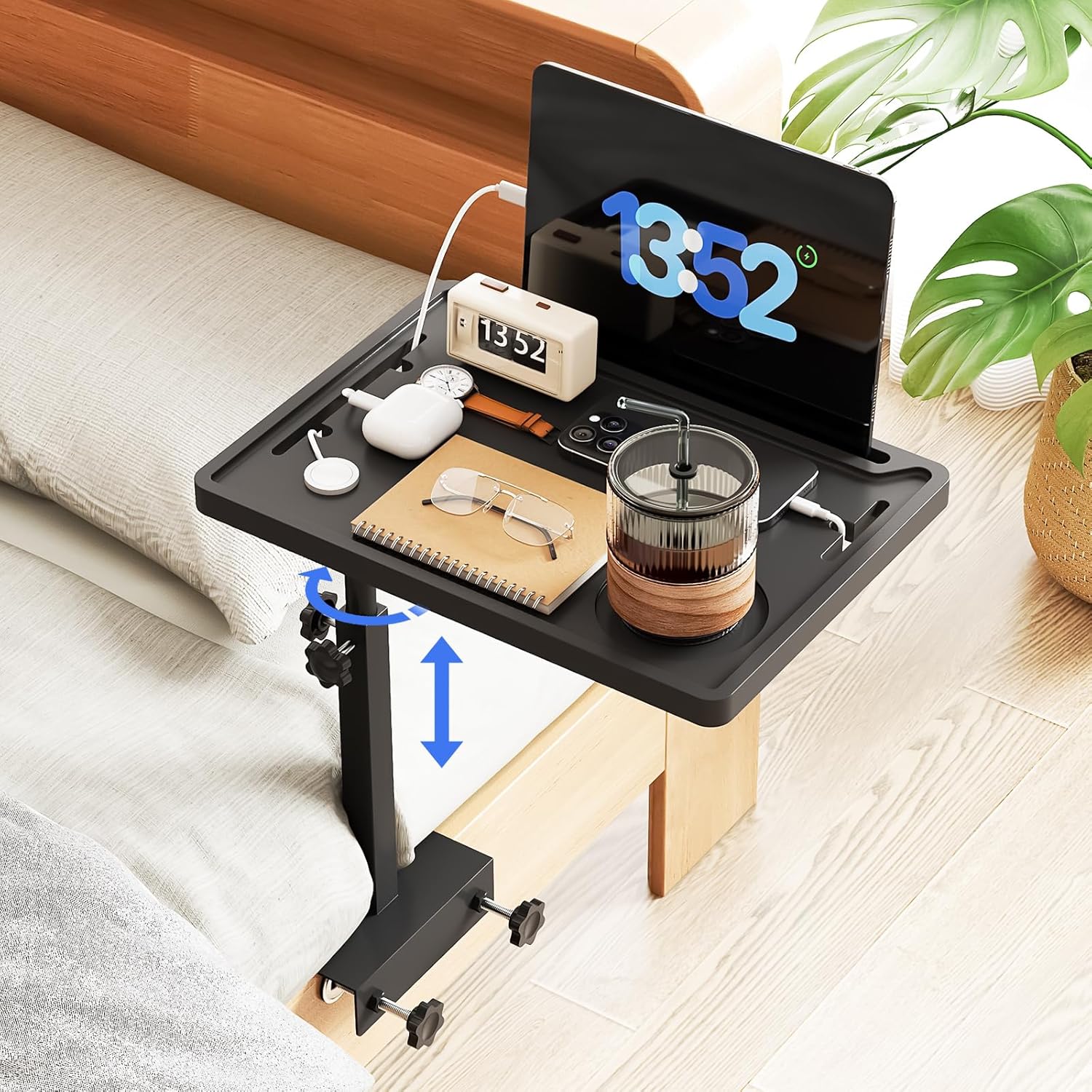 Estante para mesita de noche de altura regulable NiHome