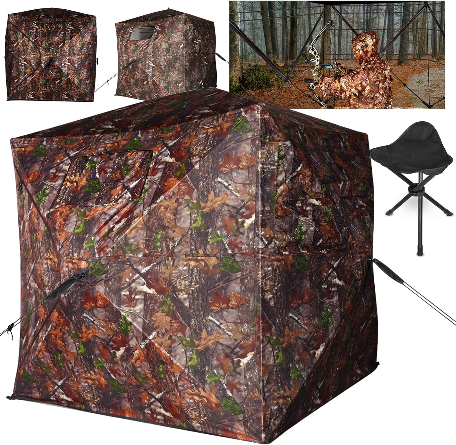 Tienda de Camuflaje Pop-up para Camping y Caza