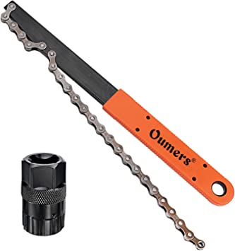 Oumers cadena de bicicleta Kit de herramientas, para engranaje/cadena látigo con casete/Rotor lockring Removal Tool Pack