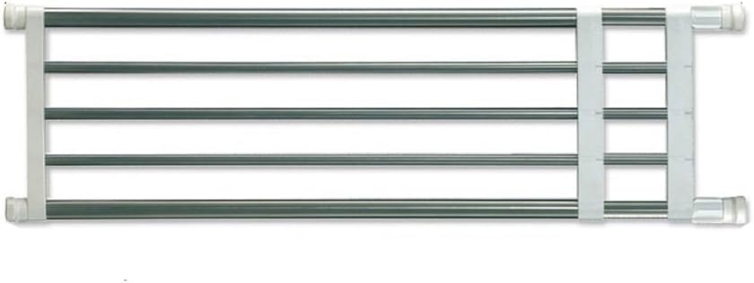 BAOYOUNI Estantes ajustables para armario, estante de almacenamiento ajustable, separador, organizador de armario, perchero, divisor para cocina, baño, dormitorio, 50-80 cm