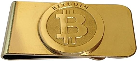 Fa.Wessel Bitcoin Gild Acero inoxidable dorado. Noble y elegante para hombres con estilo y clase | Clip de dinero | Clip de dinero | Clip de dinero | BTC | Cripto