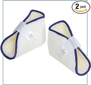 ORTONES | PAR de Taloneras Patucos Antiescaras | Protector de Pie, Talón o Codo | Para Cama y Silla de Ruedas | Válido para ambos Pies, Derecho e Izquierdo