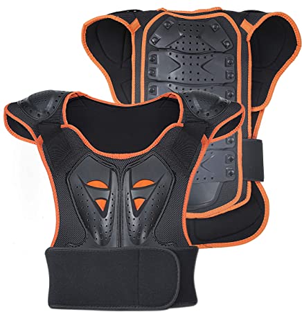 Protección de Cuerpo Protector para Esquí/Snowboard Patinaje Armadura del Pecho para Chico Niño Protectora Deportiva Profesional de Columna Vertebral Hombro Tamaño Kids (M)