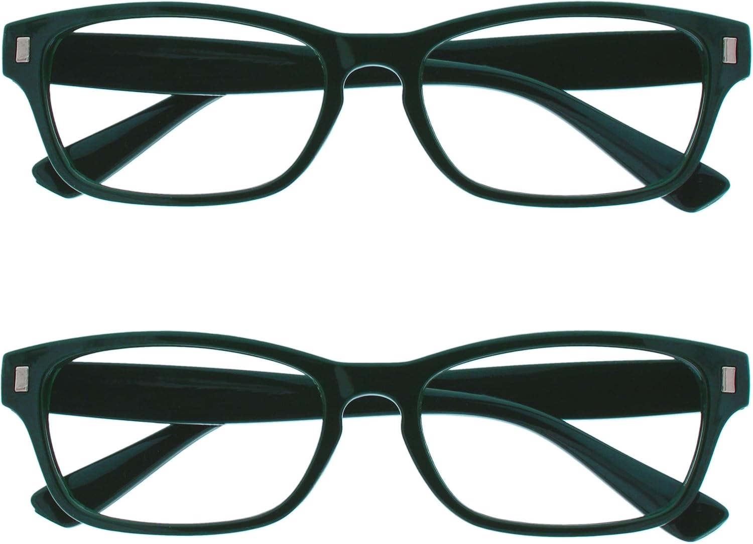 The Reading Glasses Company The Reading Glasses Company Verde Oscuro Reader Value Pack de 2 Hombres Mujeres RR77-6 +3.50