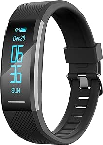 AGPTEK Pulsera de Actividad Inteligente Impermeable IP67, Reloj Deportivo con GPS Podómetro, Monitor de Ritmo, Calorías, Sueño Notificación etc para Hombre Mujer Niños