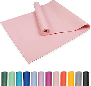 Myga Yoga Mat - Non-Slip Exercise Mat for Yoga, Pilates, Meditation & Fitness - Lightweight Yoga Mat for Travel - Multipurpose Mat for Men & Women for Home Gym & Studio -(173cm x 61cm x 4mm) Rosa