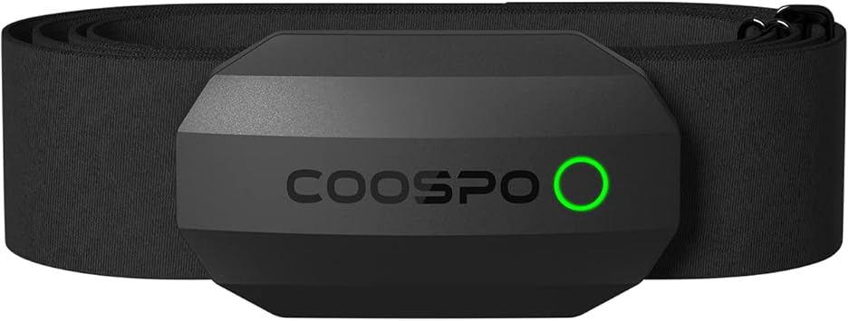 COOSPO H808S Frecuencia Cardíaca Bluetooth Banda Monitor Sensor de Frecuencia Cardíaca Deportivo Ant+ para CoospoRide, Wahoo, Adidas Run, Rouvy, Pulsoid
