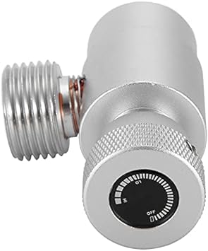 Jeffergarden Kit de Conector Del Adaptador de Recarga del Cilindro del Tanque de Llenado de CO2 (#4: Silver adapter without meter)