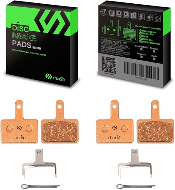 Pastillas de freno Chooee para Shimano B01S, pastillas de freno de disco para Tektro/TRP, (resina/semimetálicas)