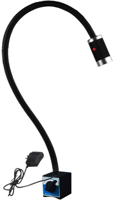 Lámpara de trabajo LED XUNDE de 9 W, brazo de 800 mm, luz para máquina CNC, 220 V, cuello de cisne largo ajustable, luz magnética de 10 T, lámpara industrial (9)