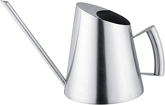 Regadera - Regadera de acero inoxidable Cepillado Jardín Siembra Interior al aire libre (1500ml)