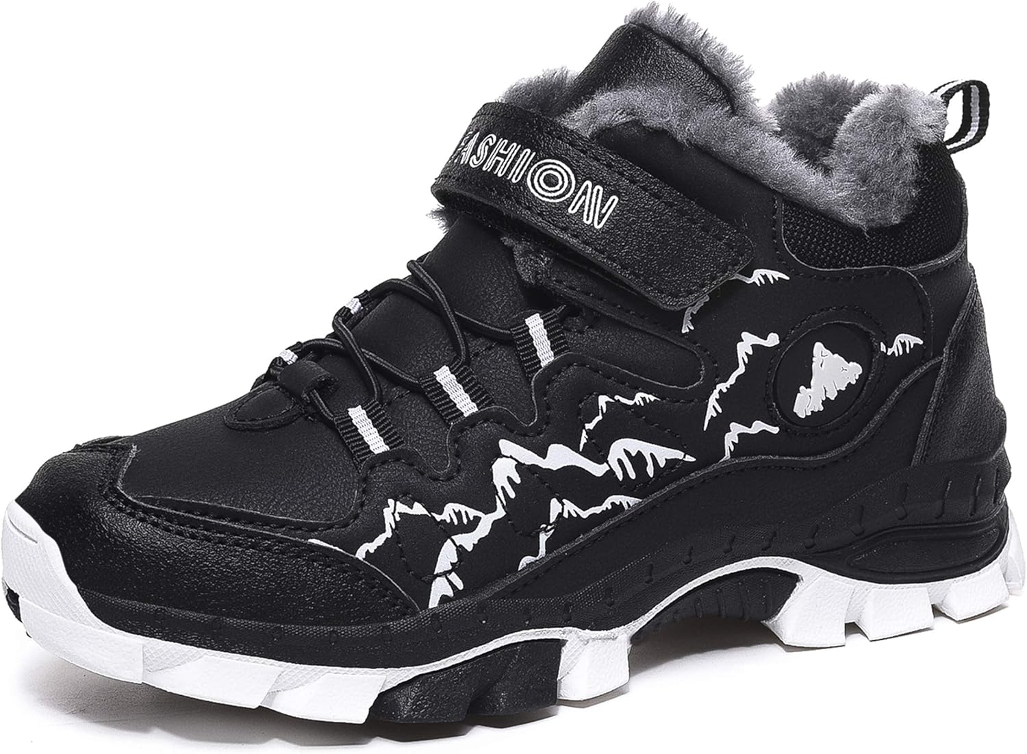 ZYLDK Botas de Nieve Botas de Senderismo Zapatillas de Trekking Unisex Niños Botas Nieve Invierno Forradas Cálidas Antideslizante