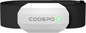COOSPO H808S Frecuencia Cardíaca Bluetooth Banda Monitor Sensor de Frecuencia Cardíaca Deportivo Ant+ para CoospoRide, Wahoo, Adidas Run, Rouvy, Pulsoid