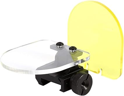 Lente táctica Bigtron, protección de lente con bugly de la pantalla de caza Airsoft, lente reflejo plegable de 20 mm Soporte QD para el alcance del objetivo de la vista del punto rojo
