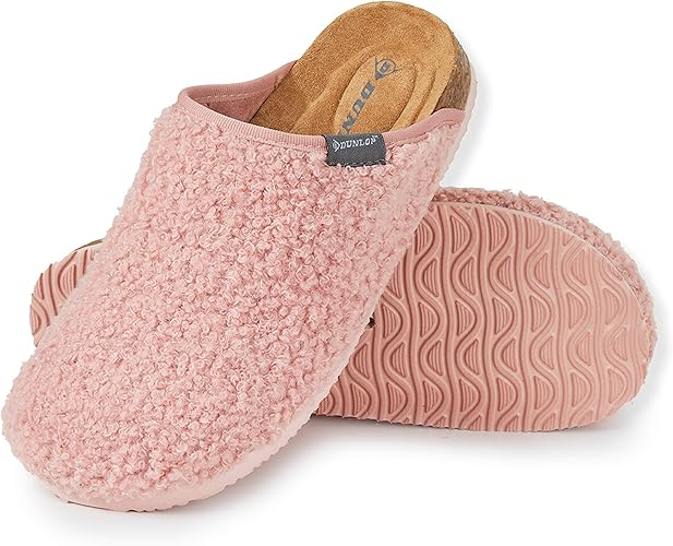 Dunlop Zapatillas Mujer - Zapatillas de Estar por casa Invierno - Pantuflas Mujer Interior (39, Rosa, numeric_39)