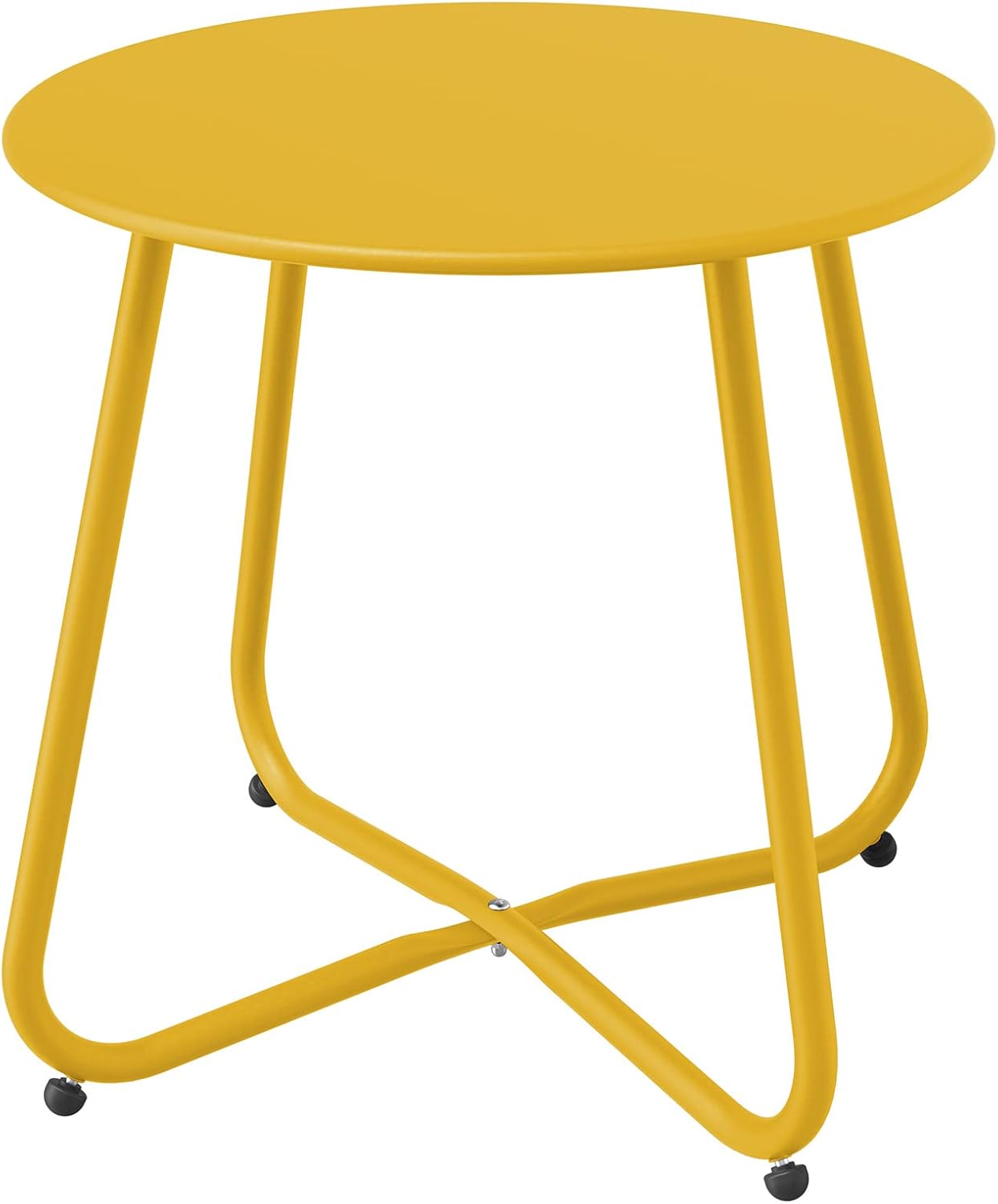 Mesa Auxiliar con una construcción de alto rendimiento, capaz de soportar hasta 25 kg. Dimensiones: 44,9 x 45,5 cm. Su marco de acero con recubrimiento en polvo asegura resistencia a arañazos y óxido.