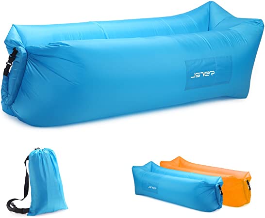 JSVER Sofa Hinchable del Aire del Ocioso de con el Paquete Portable para Viajar, Acampar, Senderismo, Piscina y Partidos de la Playa