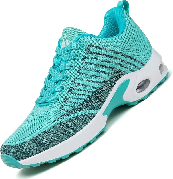 Mishansha Air Zapatos de Running Mujer Antideslizante Zapatillas de Deportes Femenino Ligeros Calzado Jogging Gimnasio Sneakers Verde, 