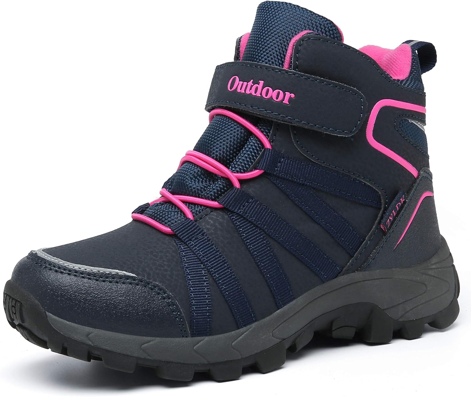 ZYLDK Botas de Nieve Zapatos Invierno Niña Niño Senderismo Zapatillas de Trekking Forradas Cálidas Antideslizante Botines.
