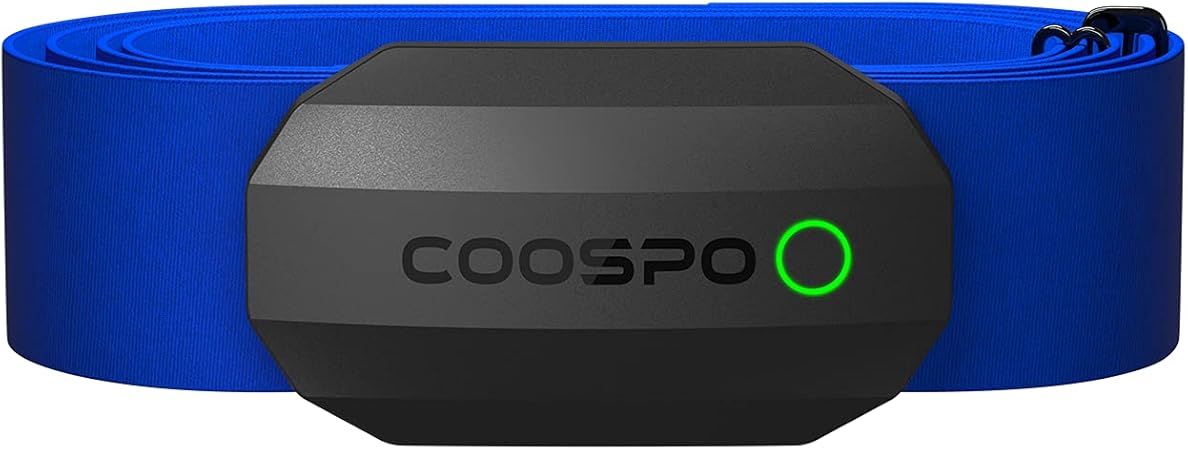 COOSPO H808S Frecuencia Cardíaca Bluetooth Banda Monitor Sensor de Frecuencia Cardíaca Deportivo Ant+ para CoospoRide, Wahoo, Adidas Run, Rouvy, Pulsoid