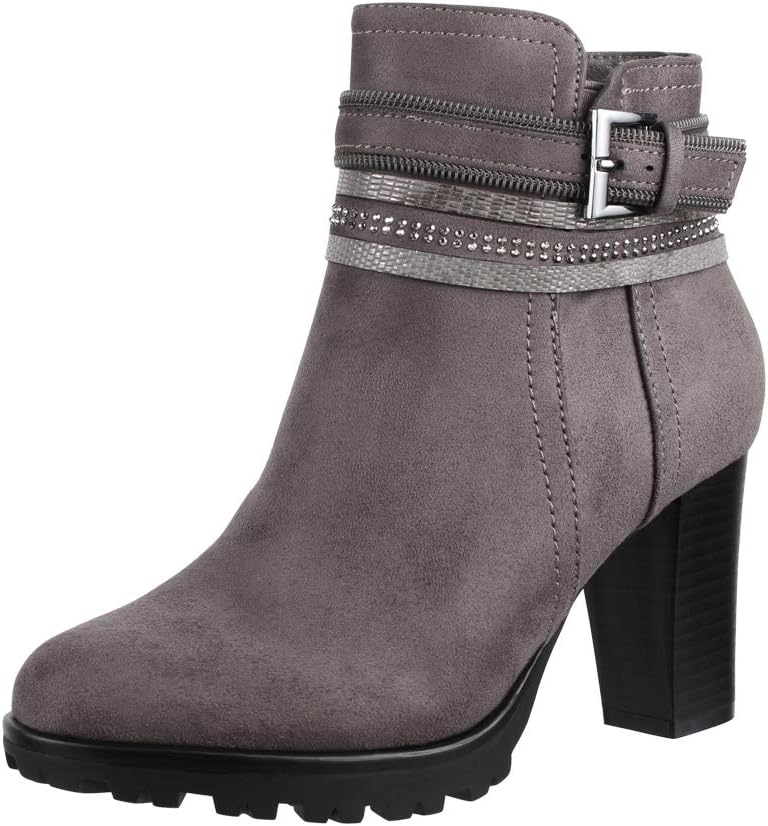 Elara Botines para Mujer Chunkyrayan