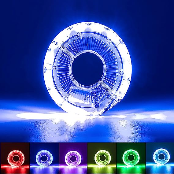 Herefun LED Luces de Rueda de Dicicleta, USB Luces de Rueda de Bicicleta, Bicicleta de Rueda LED Impermeable para Paseo en la Noche para Accesorios de Bicicleta Luces