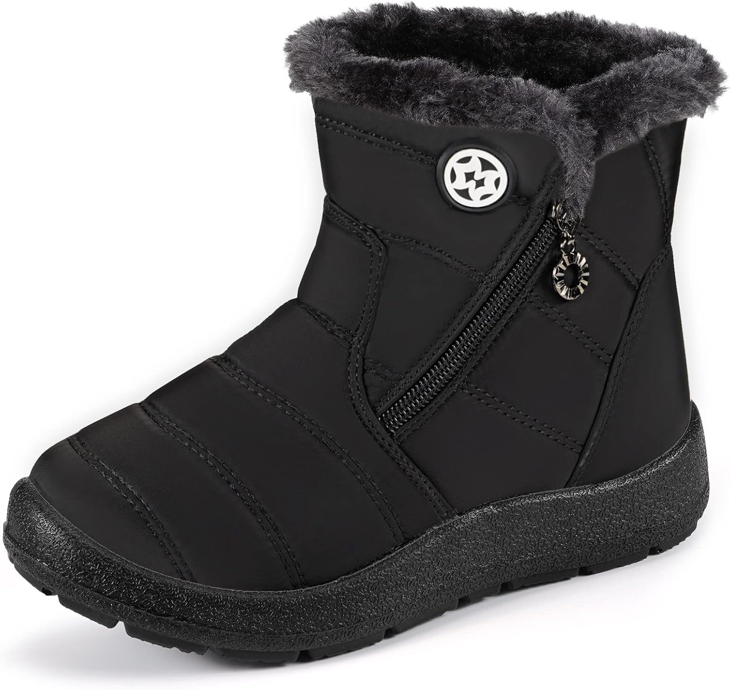 Gaatpot Niños Botines Zapatos Botas de Nieve Invierno Fur Calentar Botas Al Aire Libre Boots Anti-Deslizante Zapatos Botas de Trabajo