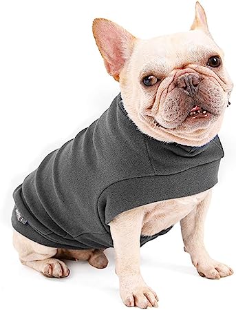 Dociote Jersey para Perro Pequeño- Ropa para Perros y Gato Chaleco Suéter para Invierno para Perro Mascotas pequeño y medianos Gris S