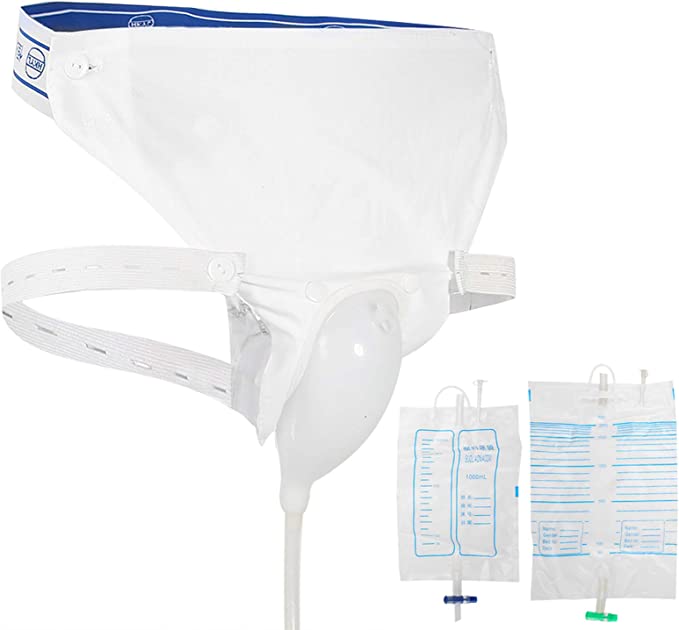 Bolsa de orina reutilizable para hombre y mujer, colector de orina, urinario de silicona para adultos, hombre, mujer, bolsa para orinar para ancianos (Elderly Men Type)