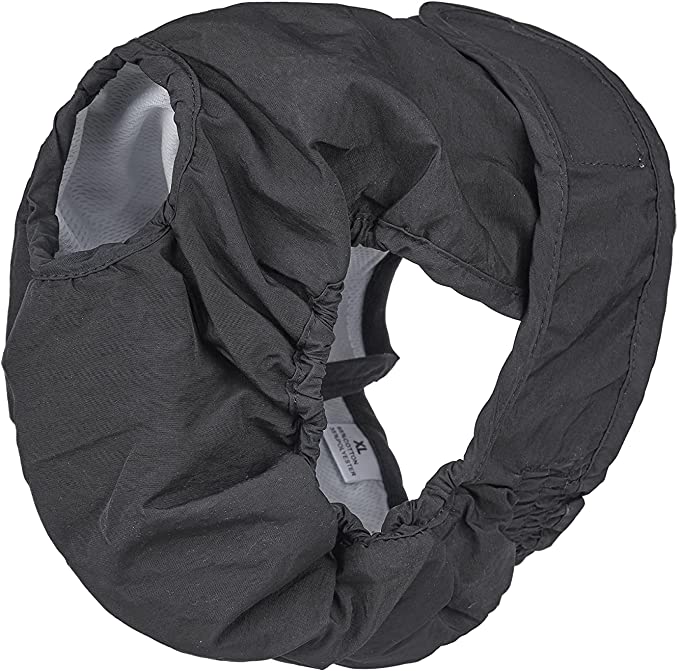 BePetMia Pañales Lavables para Perras, Pañales Reutilizables para Perras en Celo, Female Dog Diapers Sanitarios Altamente Absorbentes (L: 48-65cm, Negro)